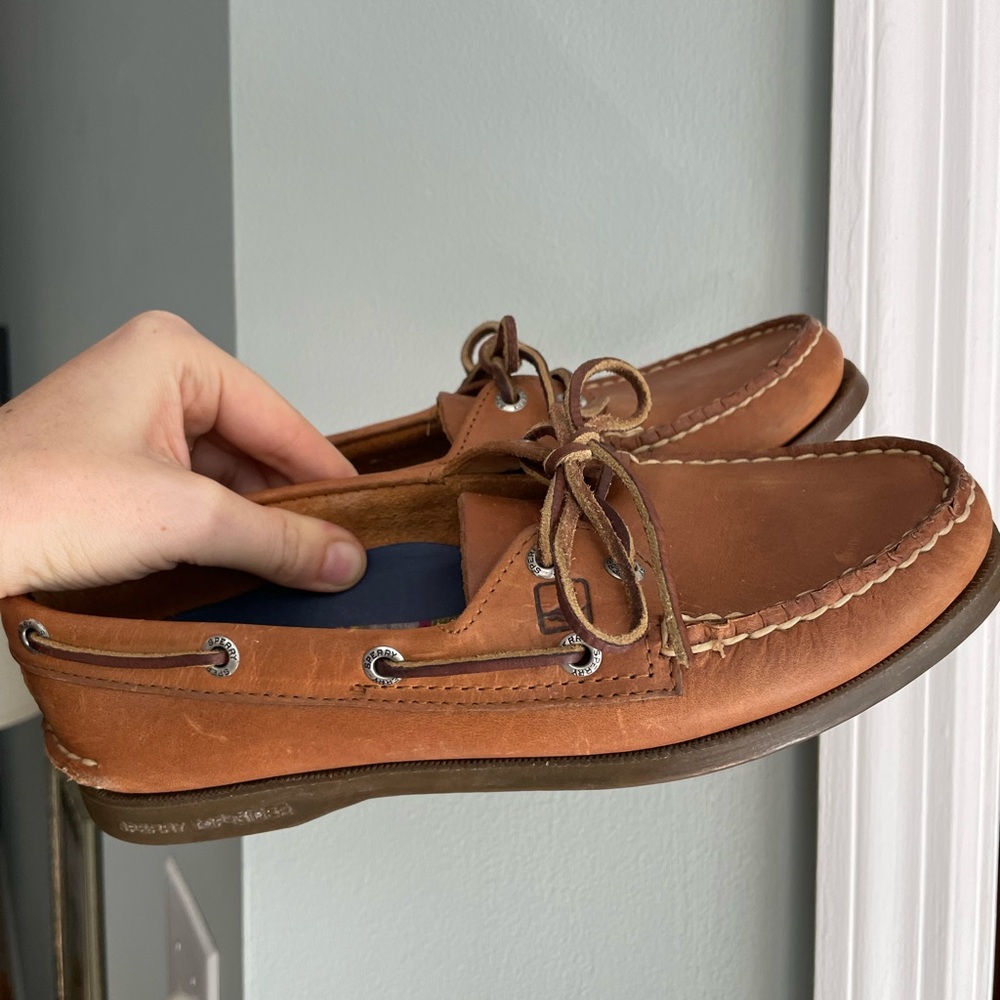 Sperry Brown Leather Boat Shoe